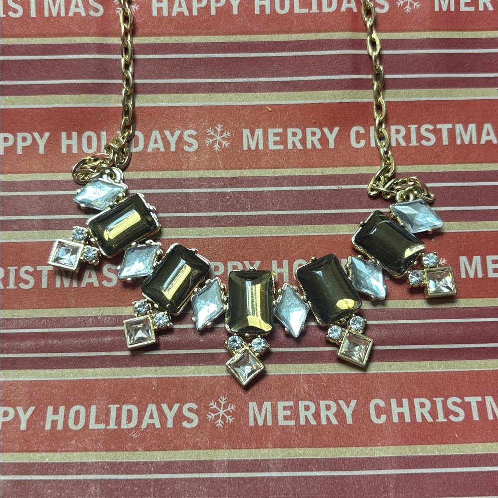 Brown & Gold tone elegant necklace